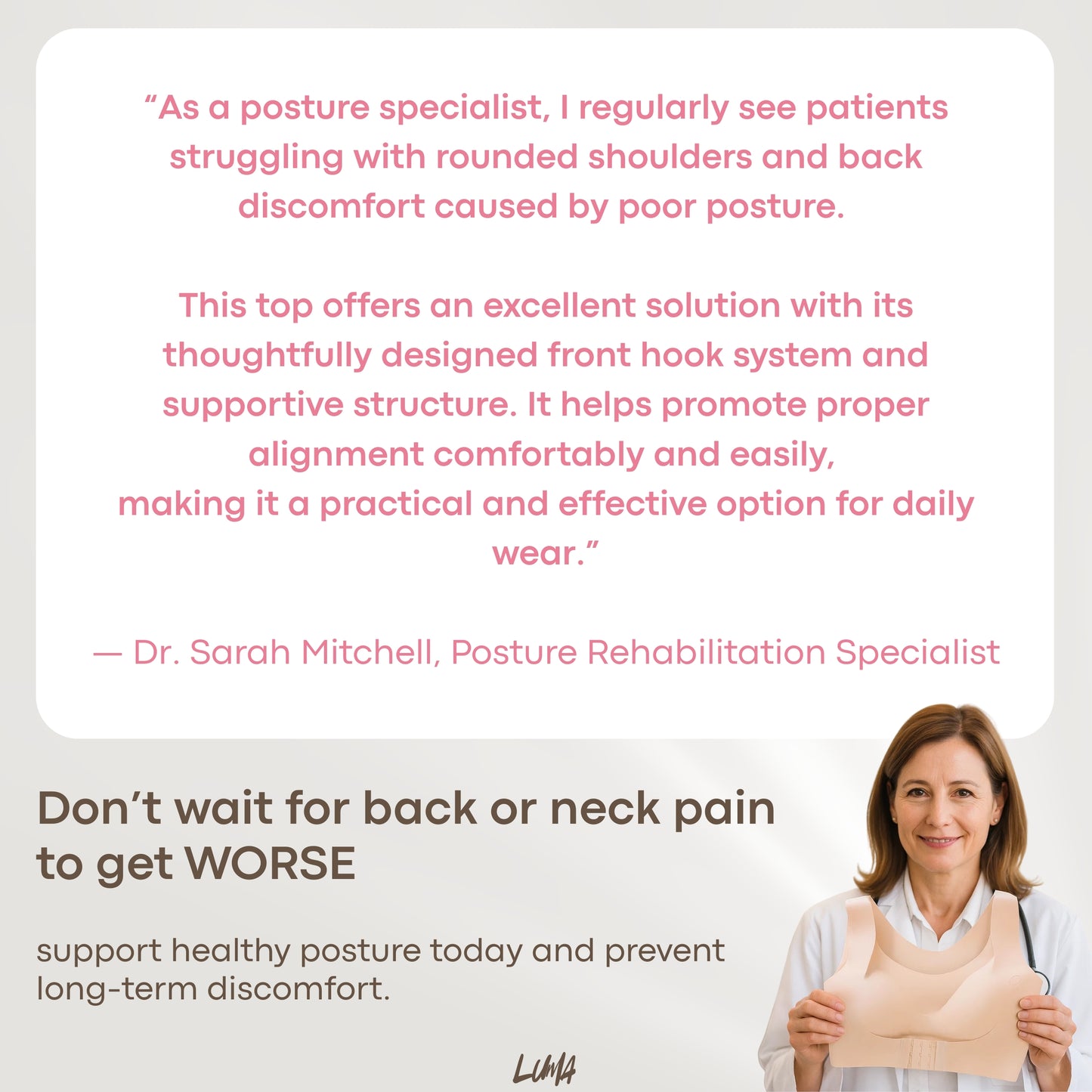 LumaLift™ Posture Corrector Bra