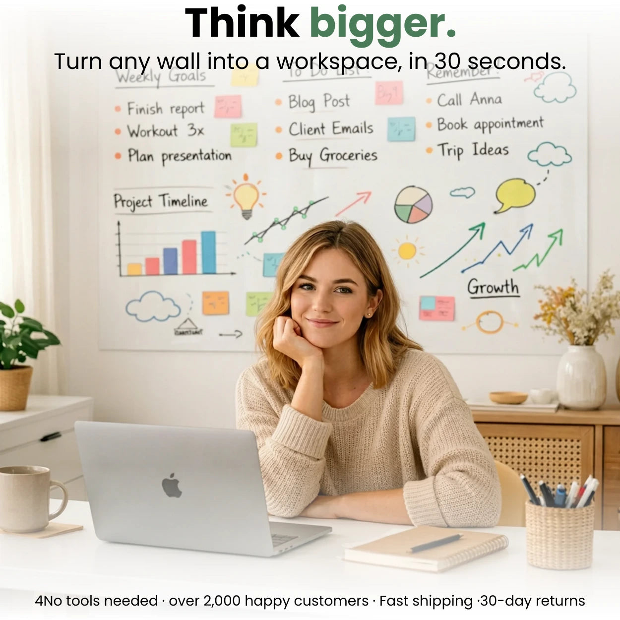 Wipe - The Peel & Stick Whiteboard.