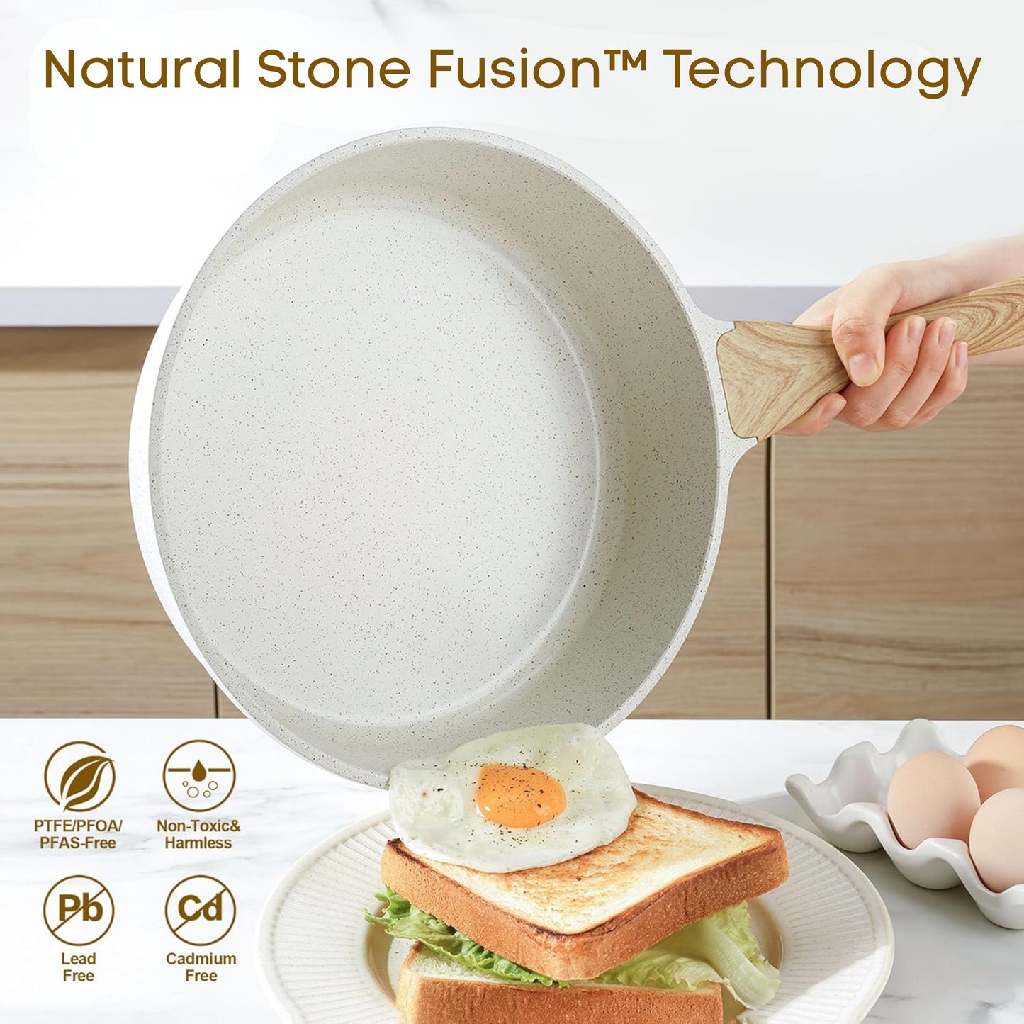 The EcoStone™ Non-Stick Sauté Pan