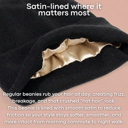 Satin-Lined Beanie