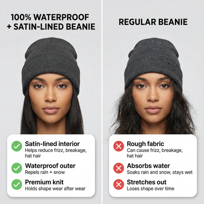 Satin-Lined Beanie