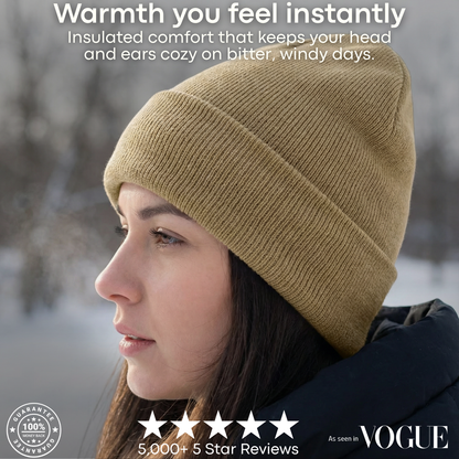 Satin-Lined Beanie