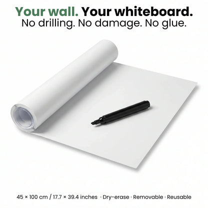 Wipe - The Peel & Stick Whiteboard.