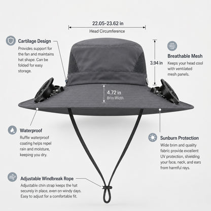 Falcons™ Solar FanHat