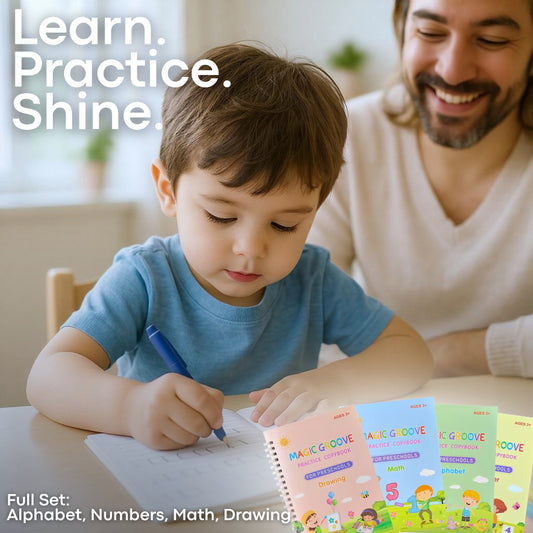 Full Set: Magic Groove™ (4 Books) + Magic Pens