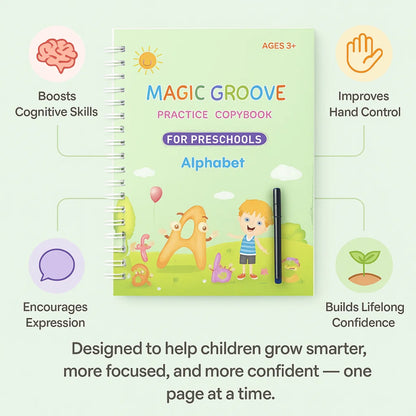 Full Set: Magic Groove™ (4 Books) + Magic Pens