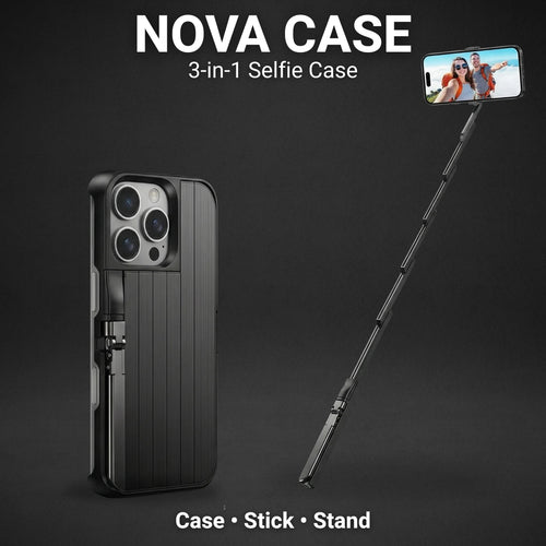NOVA 3-in-1 Selfie Stick iPhone Case