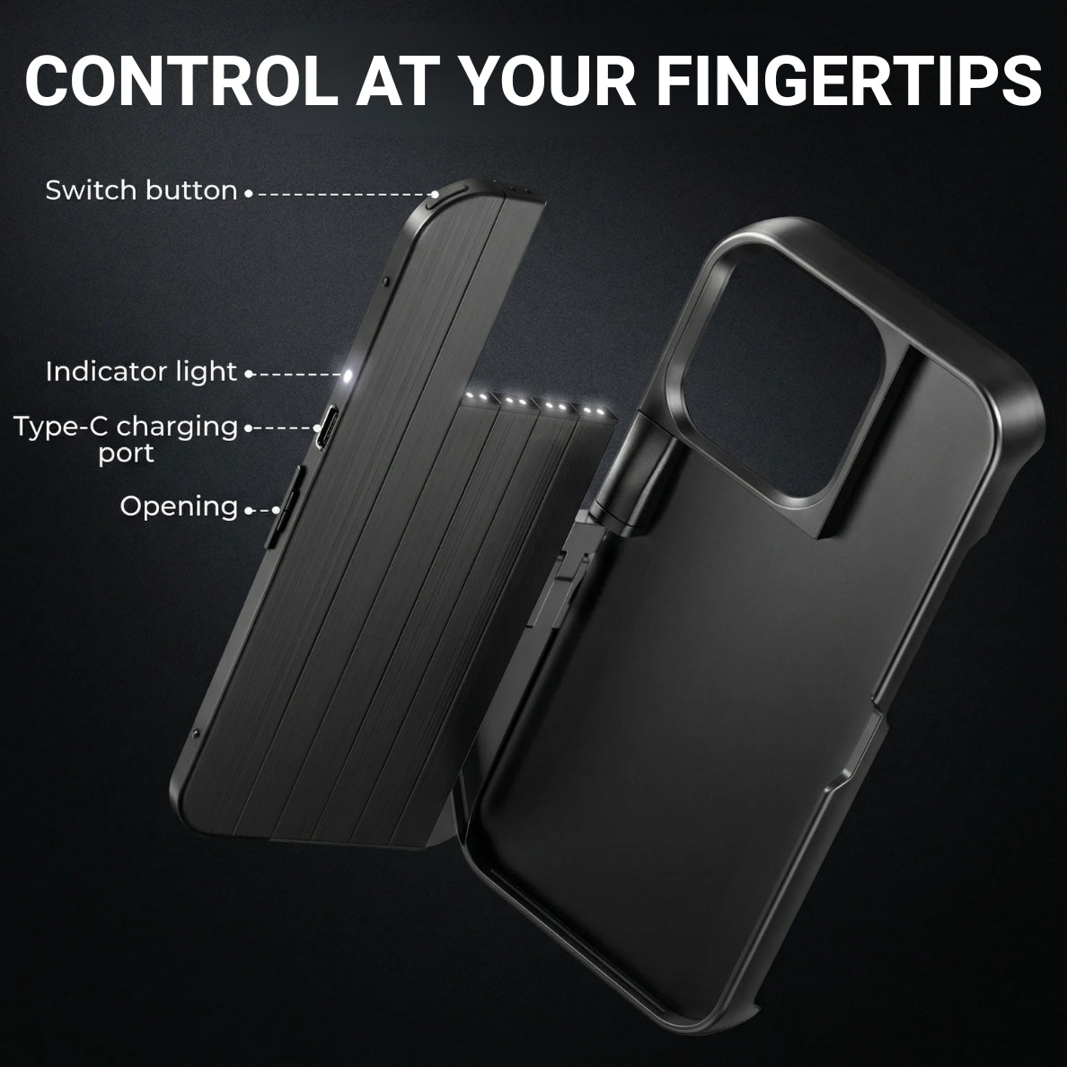 NOVA 3-in-1 Selfie Stick iPhone Case