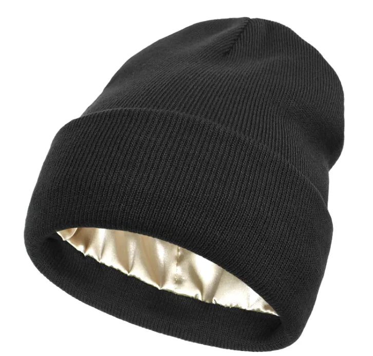 Satin-Lined Beanie