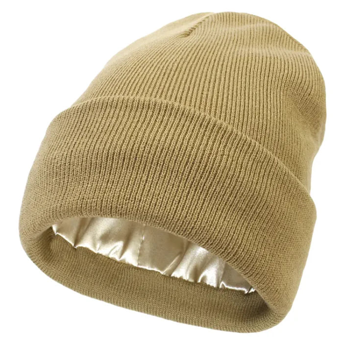 Satin-Lined Beanie