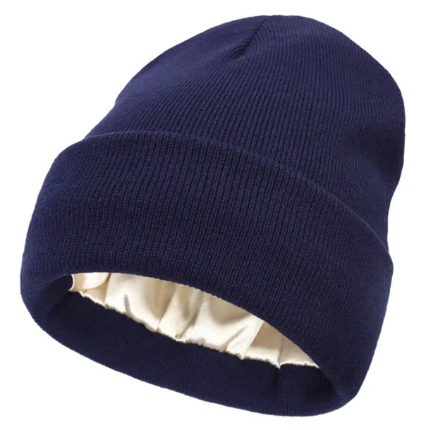 Satin-Lined Beanie