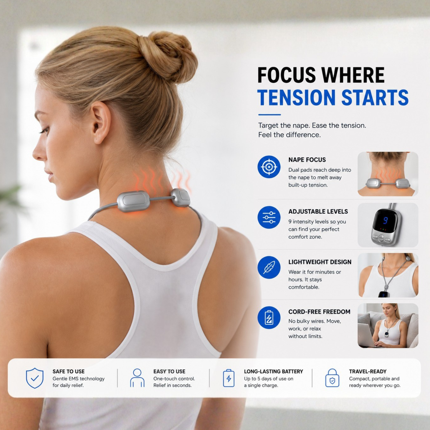 AirCurve EMS Neck Massager