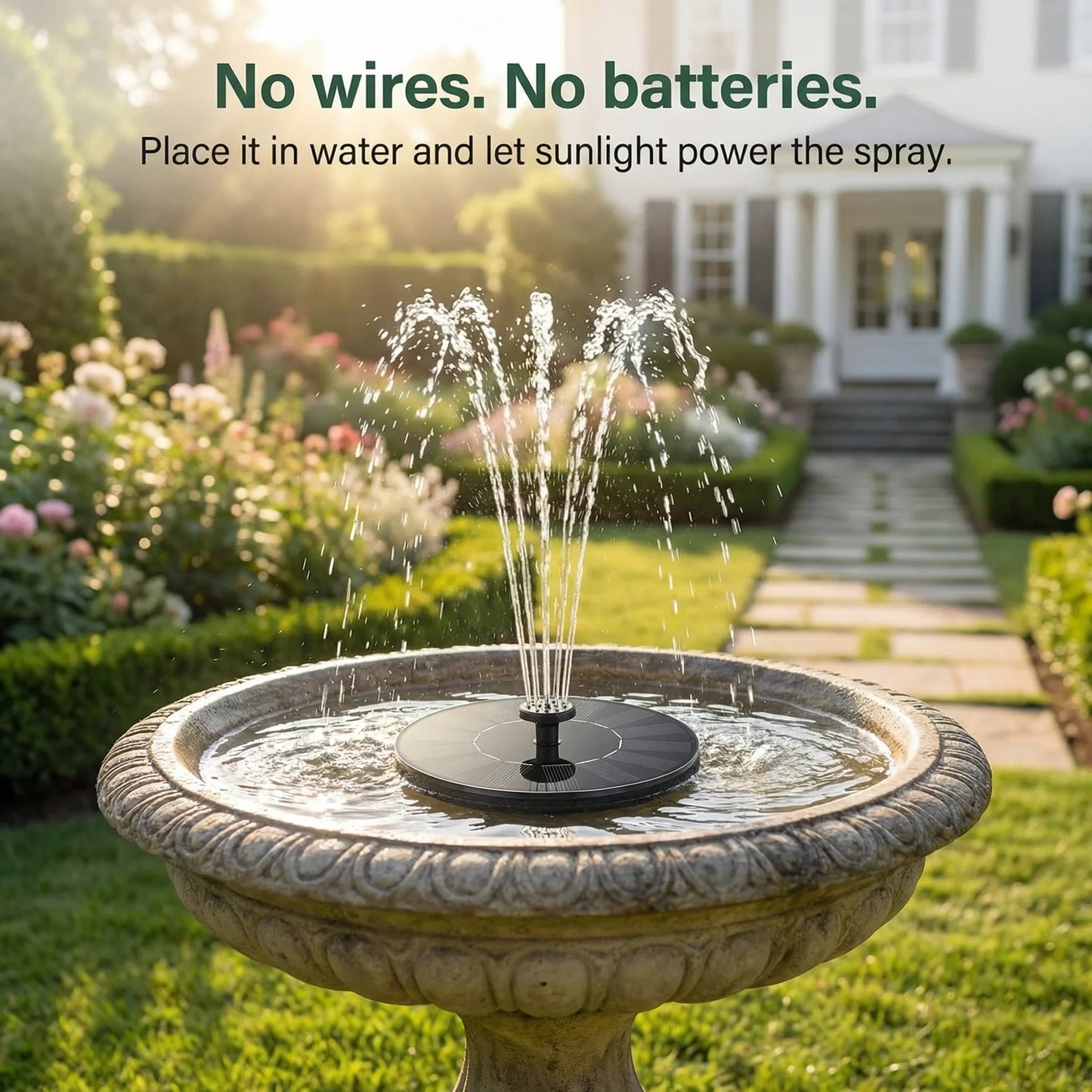 Falcons™ Solar Water Fountain