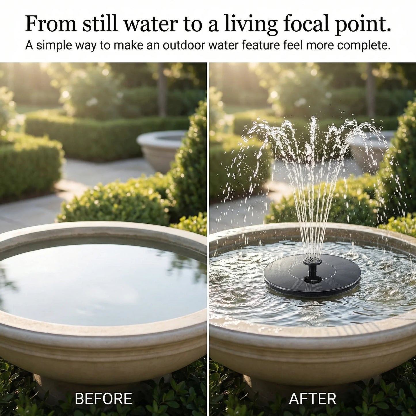 Falcons™ Solar Water Fountain