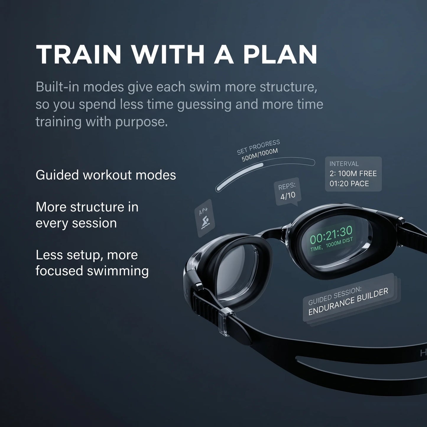 PaceSight Smart Swim Goggles