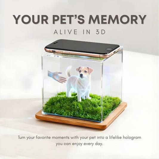 Custom 3D Pet Memorial Hologram