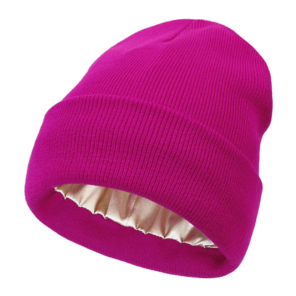 Satin-Lined Beanie